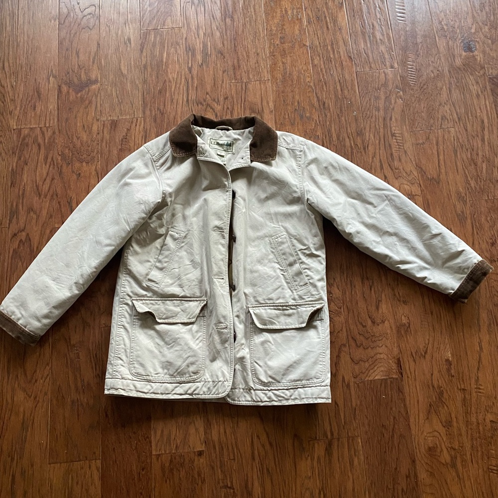 LL Bean Adirondack Barn Coat, flannel lined!